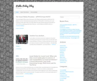 PublicPolicyblog.com(Public Policy Blog) Screenshot