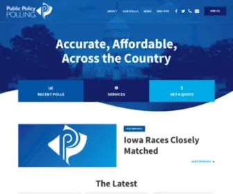 PublicPolicypolling.com(Public Policy Polling Home) Screenshot