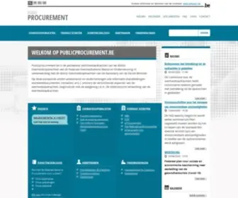 PublicProcurement.be(BOSA) Screenshot
