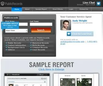 Publicrecords.info(Public Records) Screenshot