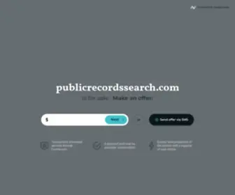 Publicrecordssearch.com(Public records search) Screenshot