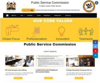 Publicservice.go.ke(Public Service Commission Website) Screenshot
