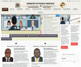 Publicservice.go.ug(Republic of Uganda) Screenshot