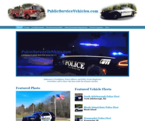 Publicservicevehicles.com(Photos of all types of Fire Apparatus) Screenshot