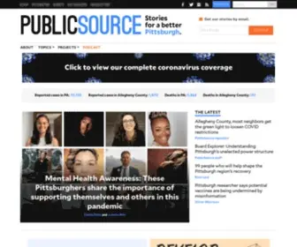 Publicsource.org(News for a better Pittsburgh) Screenshot
