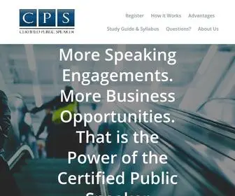 Publicspeakingcertification.com(Publicspeakingcertification) Screenshot