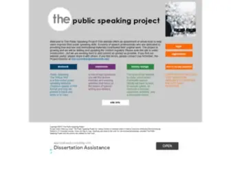 Publicspeakingproject.org(The Public Speaking Project) Screenshot