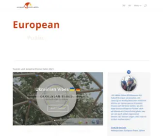 Publicsphere.eu(European Public Sphere) Screenshot