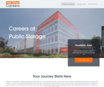 Publicstoragejobs.com(Careers at Public Storage) Screenshot