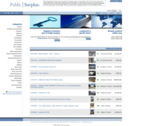Publicsurplus.com(Public surplus) Screenshot