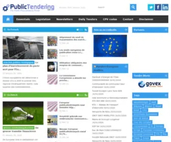 Publictendering.com(The Public Procurement's Portal) Screenshot