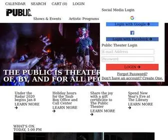 Publictheater.org(Publictheater) Screenshot