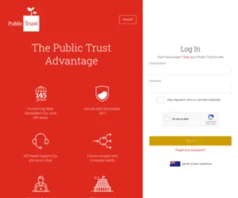 Publictrustonline.co.nz(Public Trust) Screenshot