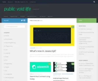 PublicVoidlife.com(Its about tech) Screenshot