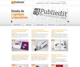 Publiedit.com(Agencia Estudio de diseño gráfico en Barcelona) Screenshot