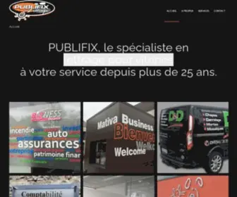 Publifix.be(Publifix Lettrage) Screenshot