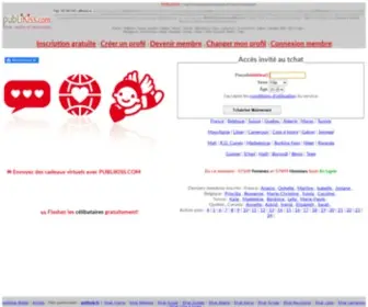 Publikiss.com(Chat Francophone Gratuit) Screenshot