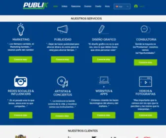 Publikmediacorp.com(Marketing, Publicidad, Videos, PR, Eventos) Screenshot