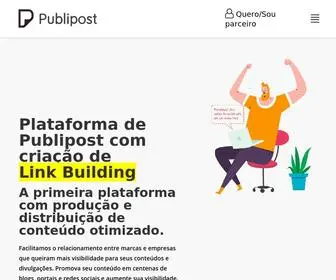 Publipost.com.br(Produção e distribuição de conteúdo otimizado) Screenshot