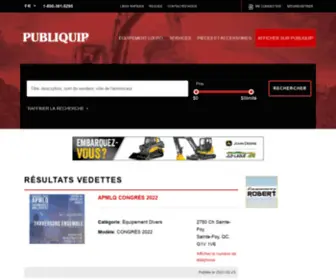 Publiquip.com(Heavy equipment) Screenshot