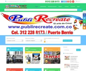 Publirecreate.com.co(Directorio Telefónico Comercial Publirecreate) Screenshot