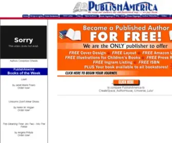 Publishamerica.com(Book Publishing Companies) Screenshot