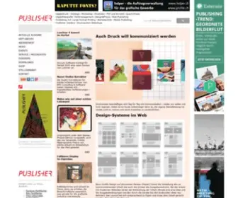 Publisher.ch(Schweizer Fachmagazin für Publishing und Print) Screenshot