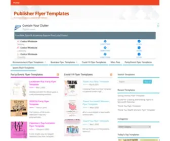 Publisherflyers.com(Free Flyer Templates Created in MS Publisher) Screenshot