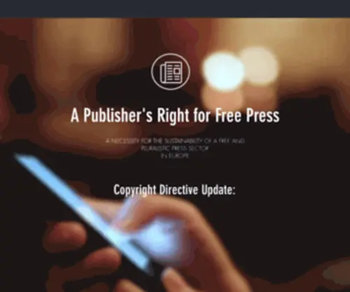 Publishersright.eu(Eupublishersright) Screenshot