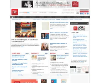 Publishersweekly.com(Publishers Weekly) Screenshot