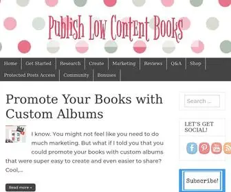 Publishlowcontentbooks.com(Publish Low Content Books) Screenshot