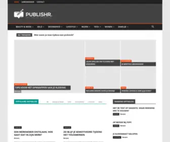 Publishr.nl(Schrijft over alle onderwerpen in onze samenleving) Screenshot