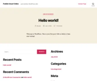 Publishsmartonline.com(Just another WordPress site) Screenshot
