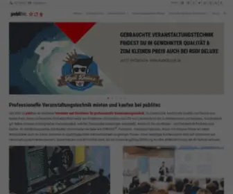 Publitec.tv(Veranstaltungstechnik kaufen & mieten) Screenshot
