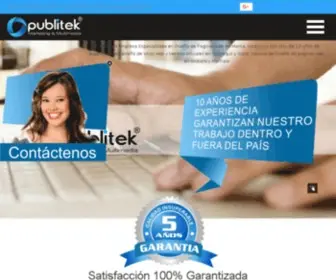 Publitek.com.ec(AGENCIA PUBLITEK ®) Screenshot