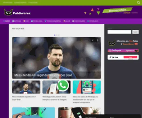 Publiwarez.com(Noticias, tecnología, entretenimiento y comunidad) Screenshot