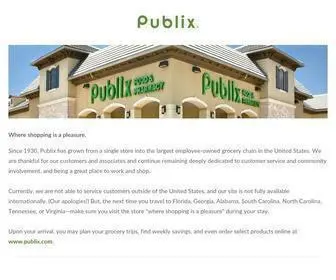 Publix.com(Publix Super Markets) Screenshot