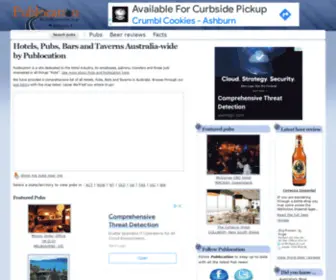 Publocation.com(Hotels, Pubs, Bars and Taverns Australia-wide by Publocation) Screenshot