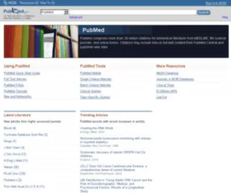 Pubmed.com(NCBI) Screenshot