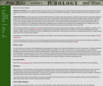 Pubology.co.uk(London Pubology) Screenshot