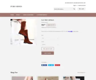 Puboshoes.com(PUBO SHOES) Screenshot