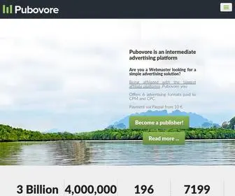 Pubovore.com(The CPM Ad Network) Screenshot