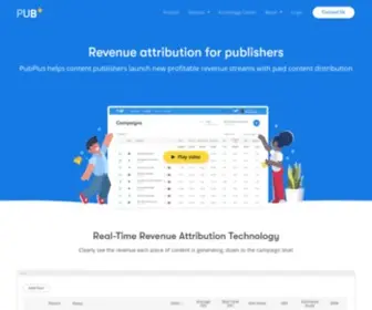 Pubplus.com(Revenue Attribution Platform for Publishers) Screenshot