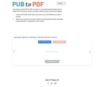 Pubtopdf.com(PUB to PDF) Screenshot