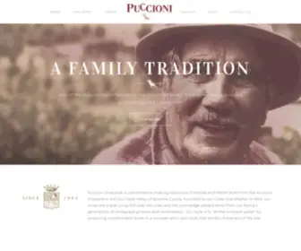 Puccionivineyards.com(Sonoma County Wines) Screenshot