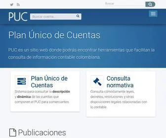 Puc.com.co(Plan Único de Cuentas) Screenshot