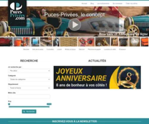 Puces-Privees.com(Puces Privees) Screenshot