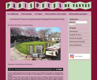 Pucesdevanves.fr(Les Puces de Vanves) Screenshot