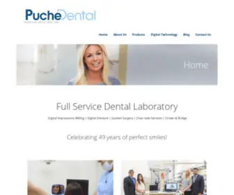 Puchedentallab.com(Perfecting Smiles Since 1969) Screenshot