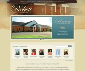 Puckettfh.com(Puckett Funeral Home) Screenshot